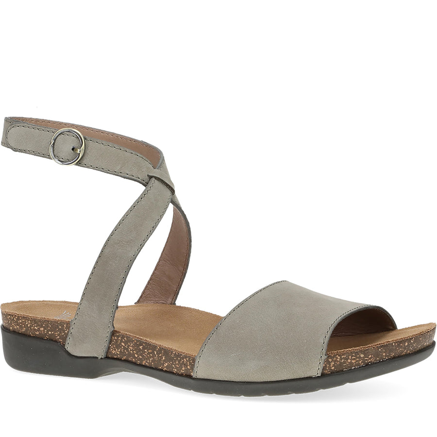 Quarter Turn Women's Rafferty Footwear in Taupe Milled Nubuck. Sku: 6030145300