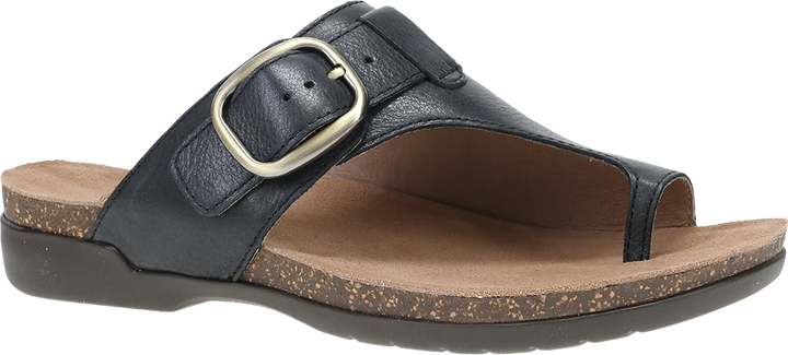 Quarter turn view Women's Dansko Footwear style name Rylee in color Black. Sku: 6031025300