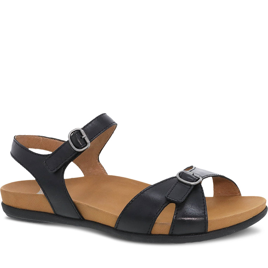 Quarter Turn Women's Judith Footwear in Black Calf. Sku: 6222500200
