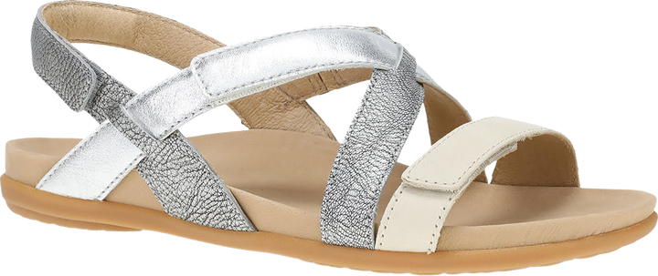 Quarter turn view Women's Dansko Footwear style name Jacklyn in color Silver Multi. Sku: 6225910300