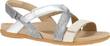 Quarter turn view Women's Dansko Footwear style name Jacklyn in color Silver Multi. Sku: 6225910300