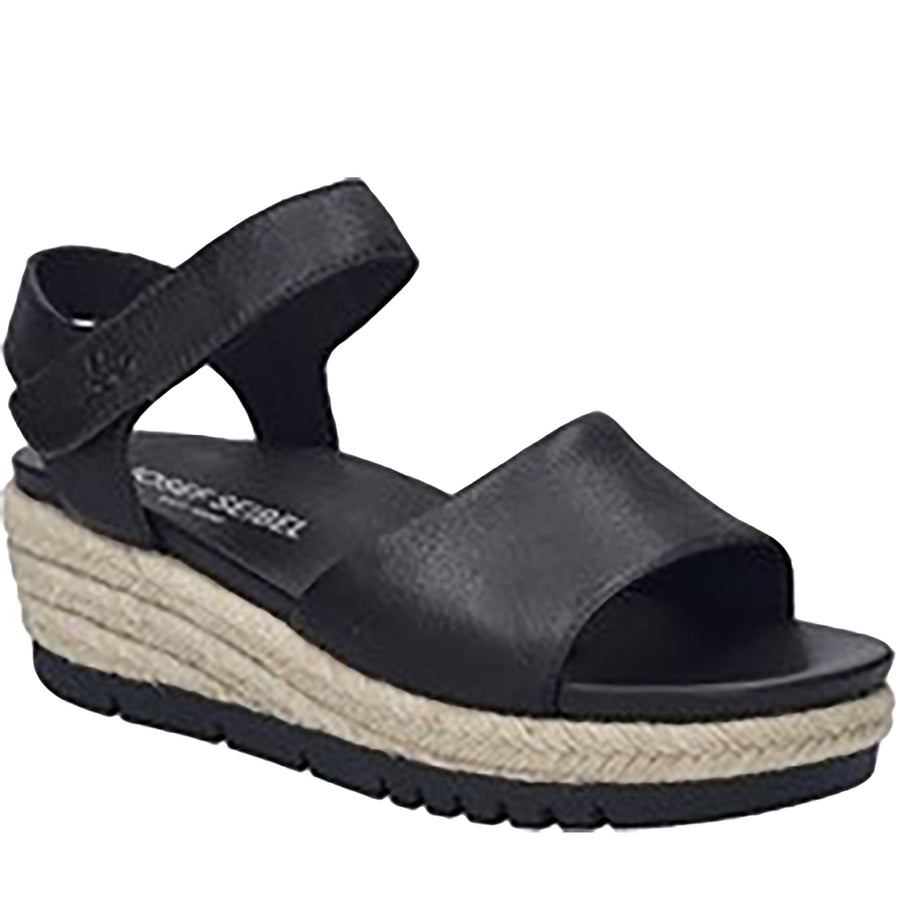 Quarter turn Women's Josef Seibel Footwear style name Miranda 02 in color Black. Sku: 64202-234100