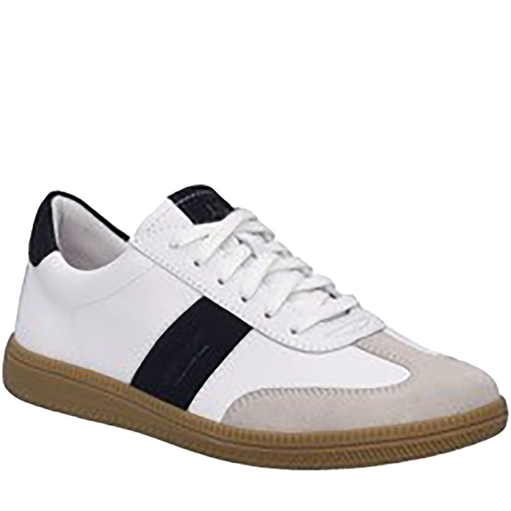 Quarter turn Women's Josef Seibel Footwear style name Joleen 01 in color White/ Black. Sku: 64401-918083