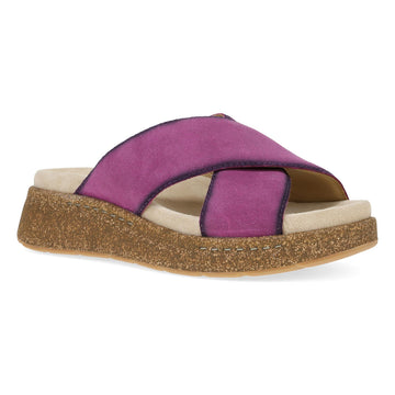 Women's Dansko Bridget in Plum Burnished Suede. Sku: 7012410300