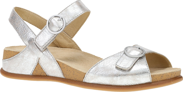 Quarter turn view Women's Dansko Footwear style name Candace in color Champagne. Sku: 7801650300