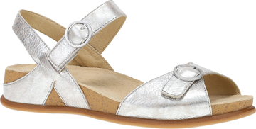 Quarter turn view Women's Dansko Footwear style name Candace in color Champagne. Sku: 7801650300