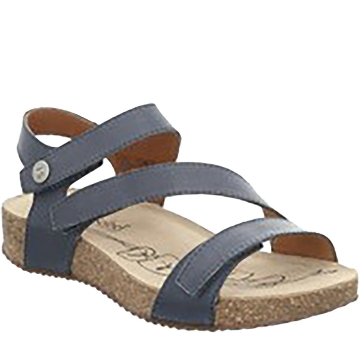 Quarter turn Women's Josef Seibel Footwear style name Tonga 25 in color Jeans. Sku: 78519-128540