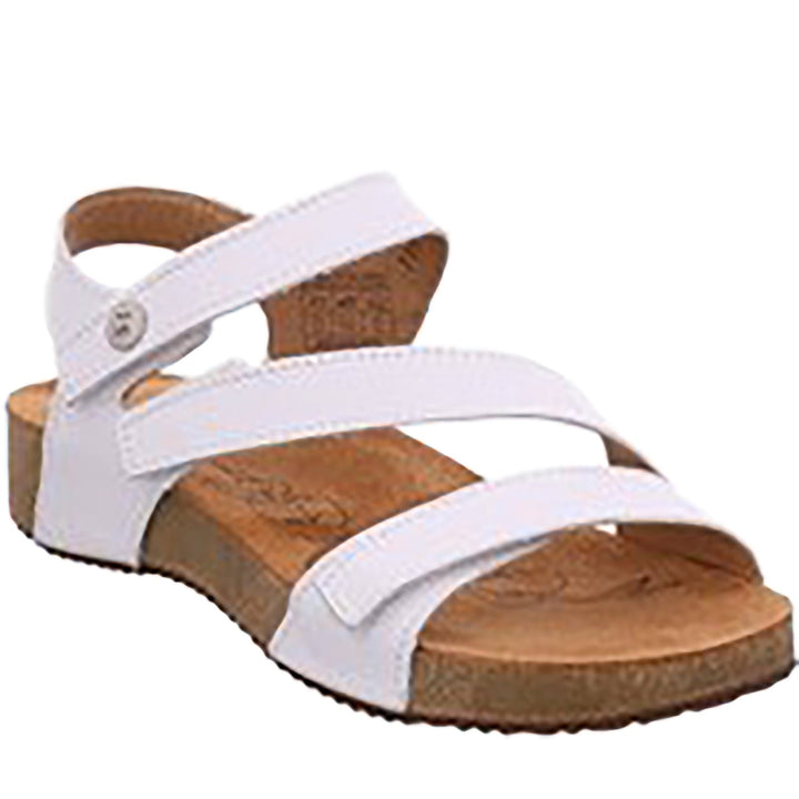 Quarter turn Women's Josef Seibel Footwear style name Tonga 25 in color White. Sku: 78519-43800