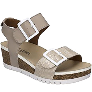 Quarter turn Women's Josef Seibel Footwear style name Quinn 02 in color Creme Kombi. Sku: 83502-456231