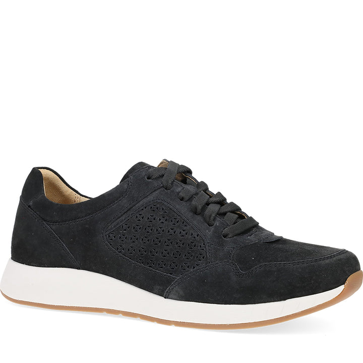 Quarter Turn Women's Catie Footwear in Black Burnished Suede. Sku: 8601020300