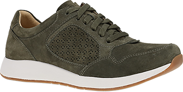 Quarter turn view Women's Dansko Footwear style name Catie in color OLIVE SD. Sku: 8601280300