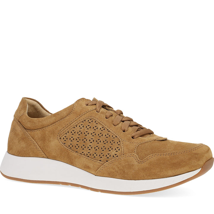 Quarter Turn Women's Catie Footwear in Tan Suede. Sku: 8601370300