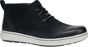 Quarter turn view Men's Dansko Footwear style name Tony in color BLK BUR SD. Sku: 8909020200
