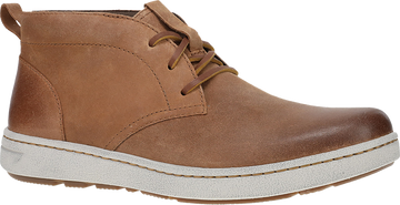 Quarter turn view Men's Dansko Footwear style name Tony in color TAN BUR SD. Sku: 8909640202