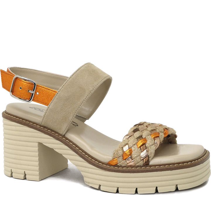 Quarter turn Women's Soft Waves Footwear style name Blair in color Tranca C3 Sand. Sku: 89612-001