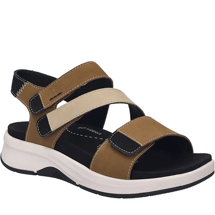 Quarter turn Women's Josef Seibel Footwear style name Estelle 07 in color Castagne Nubuck. Sku: 97306-380351