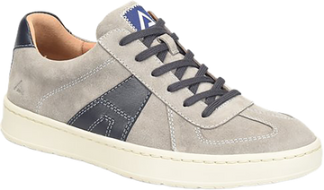 Quarter turn view Men's Align Footwear style name Verano in color GRY/BLUE. Sku: AL0007087