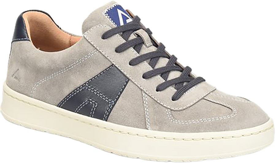 Quarter turn view Men's Align Footwear style name Verano in color GRY/BLUE. Sku: AL0007087