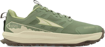 Quarter turn view Women's Altra Footwear style name Lone Peak 9 Gore-Tex in color Dusty Olive. Sku: AL0A85TP-315