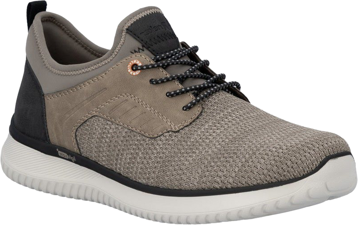 Quarter turn view Men's Rieker Footwear style name Timothy 51 in color Kiesel . Sku: B9651-64