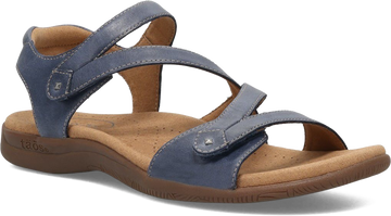 Quarter turn view Women's Taos Footwear style name Big Time in color Dark Blue. Sku: BGT-14132DKBL