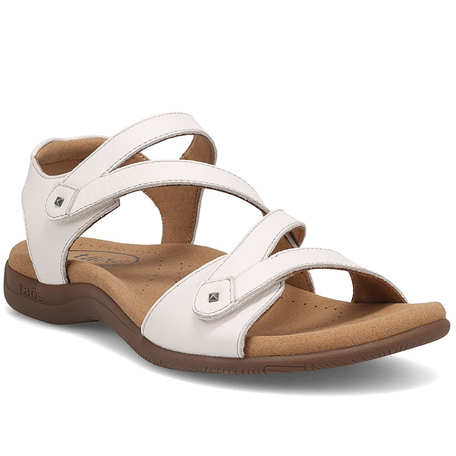 Quarter turn Women's TAOS Footwear style name Big Time in color White. Sku: BGT-14132WHT