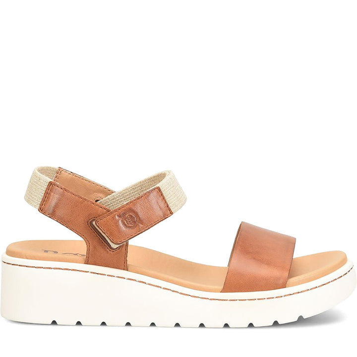 Quarter turn Women's BORN Footwear style name Kyla in color Brown. Sku: BR0072306