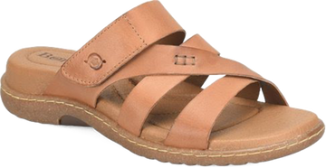 Quarter turn view Women's Born Footwear style name Shawna in color Brown. Sku: BR0084806
