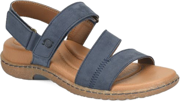 Quarter turn view Women's Born Footwear style name Seak in color Navy. Sku: BR0085036