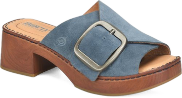 Quarter turn view Women's Born Footwear style name Bangle in color Jeans. Sku: BR0085374