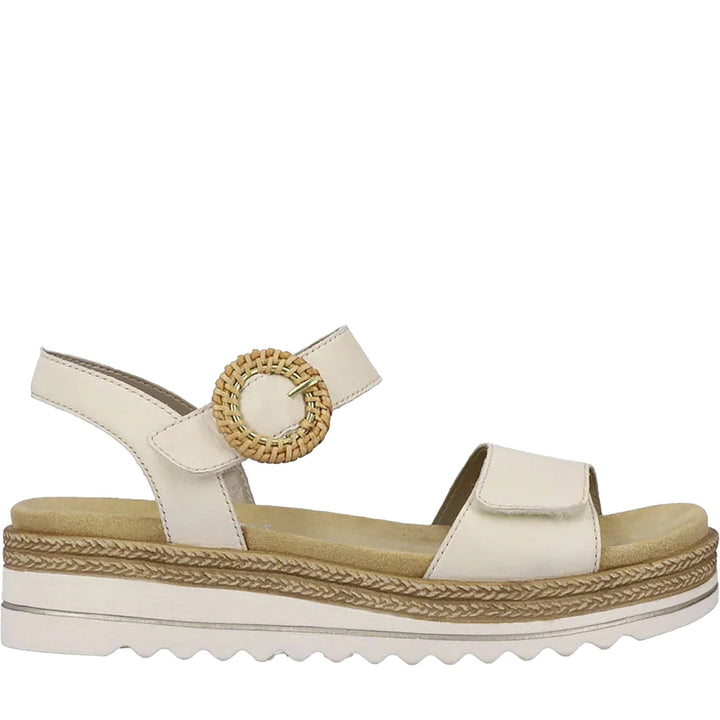 Quarter turn Women's Remonte Footwear style name Jocelyn 52 in color Porzellan Lugano. Sku: D0Q52-60
