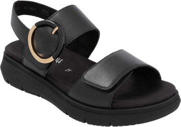 Quarter turn view Women's Remonte Footwear style name Jocelyn 50 in color Black. Sku: D2K50-00