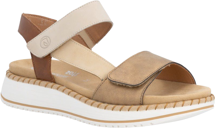 Quarter turn view Women's Remonte Footwear style name Jocelyn 50 in color Antique Tan. Sku: D3J50-92