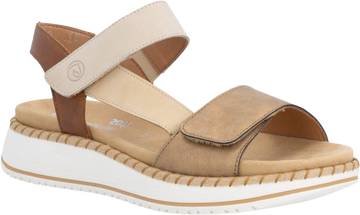 Quarter turn view Women's Remonte Footwear style name Jocelyn 50 in color Antique Tan. Sku: D3J50-92