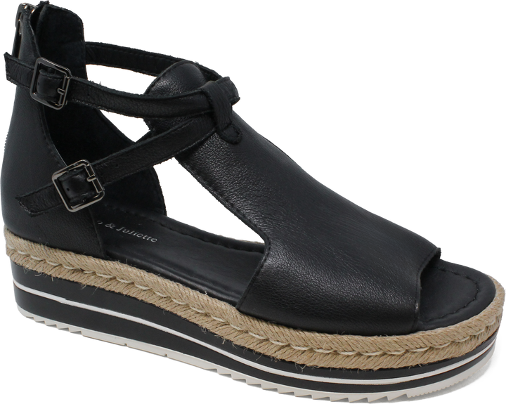 Women's Django & Juliette Alexys in Black Leather. Sku: DJ15634BLALE
