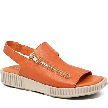 Women's Django & Juliette Inglish in Orange-Almond Sole Tumble Leat. Sku: DJ20290OMFDL