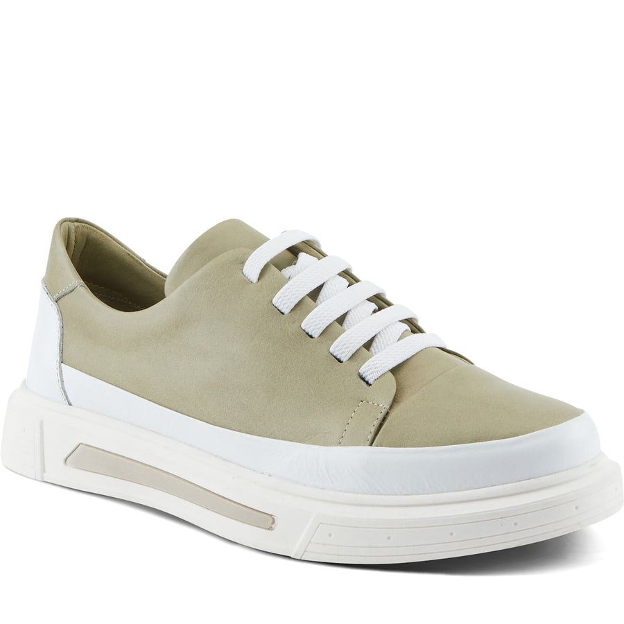 Quarter turn Women's Spring Step Footwear style name Dune in color Sage. Sku: DUNE-SGE