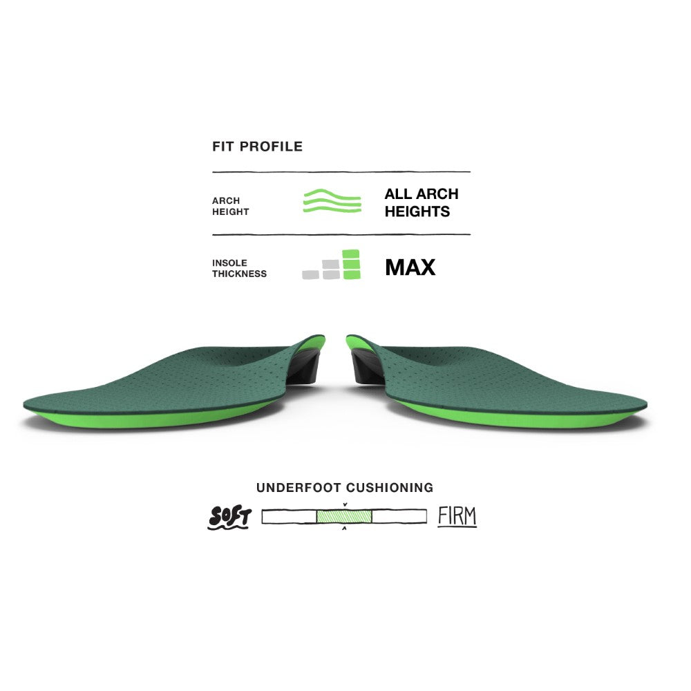 Unisex Superfeet Casual Pain Relief in Green. Sku: ED-PAINRELIEF