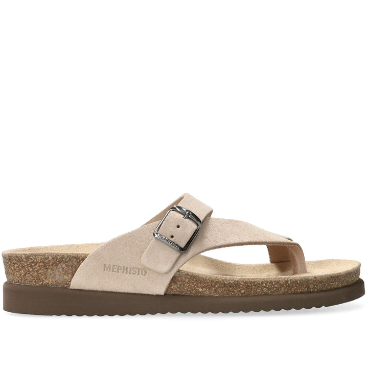 Quarter turn Women's Mephisto Footwear style name Helen in color Light Sandvel. Sku: HEL62812