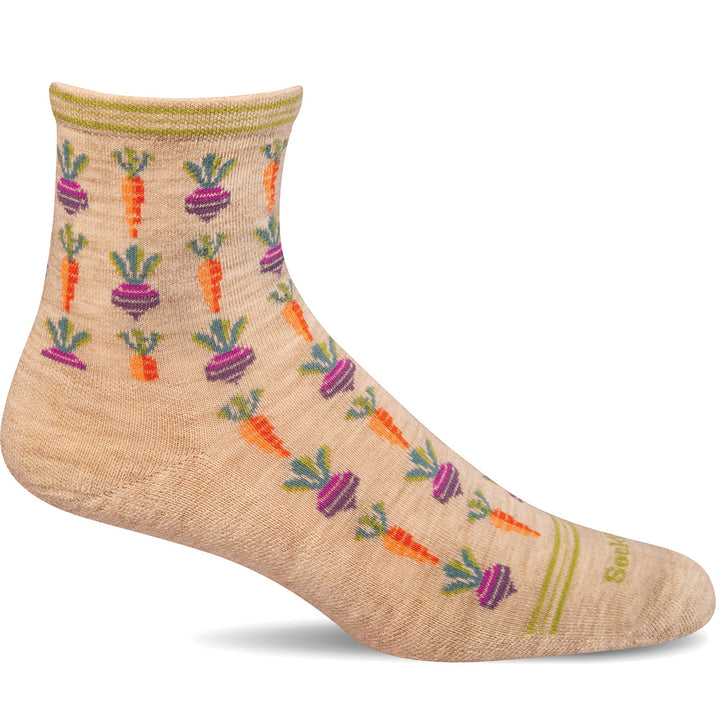 Quarter turn Women's Sockwell Sock style name Roots in color Barley. Sku: LD241W-040