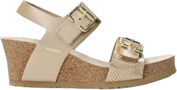 Quarter turn view Women's Mephisto Footwear style name Lissandra in color Platinum Perla/ Havana. Sku: LISS27653