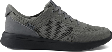 Quarter turn view Men's Kizik Footwear style name Lima 2 in color Smoked Pearl/ Black. Sku: MLIM2606