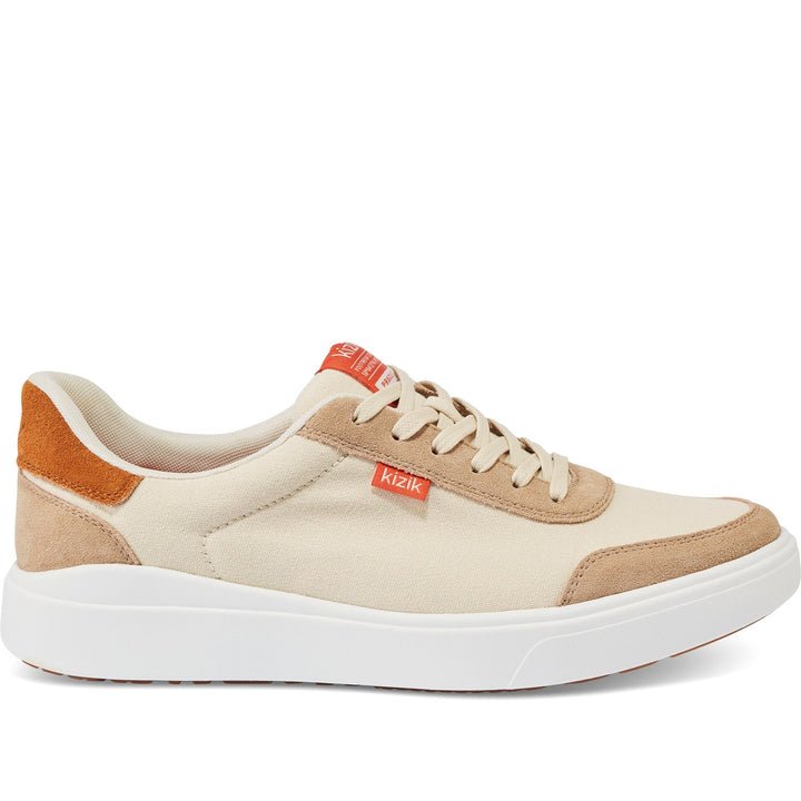 Quarter turn Men's Kizik Footwear style name Prague 2 in color Whitecape Gray. Sku: MPRA2505