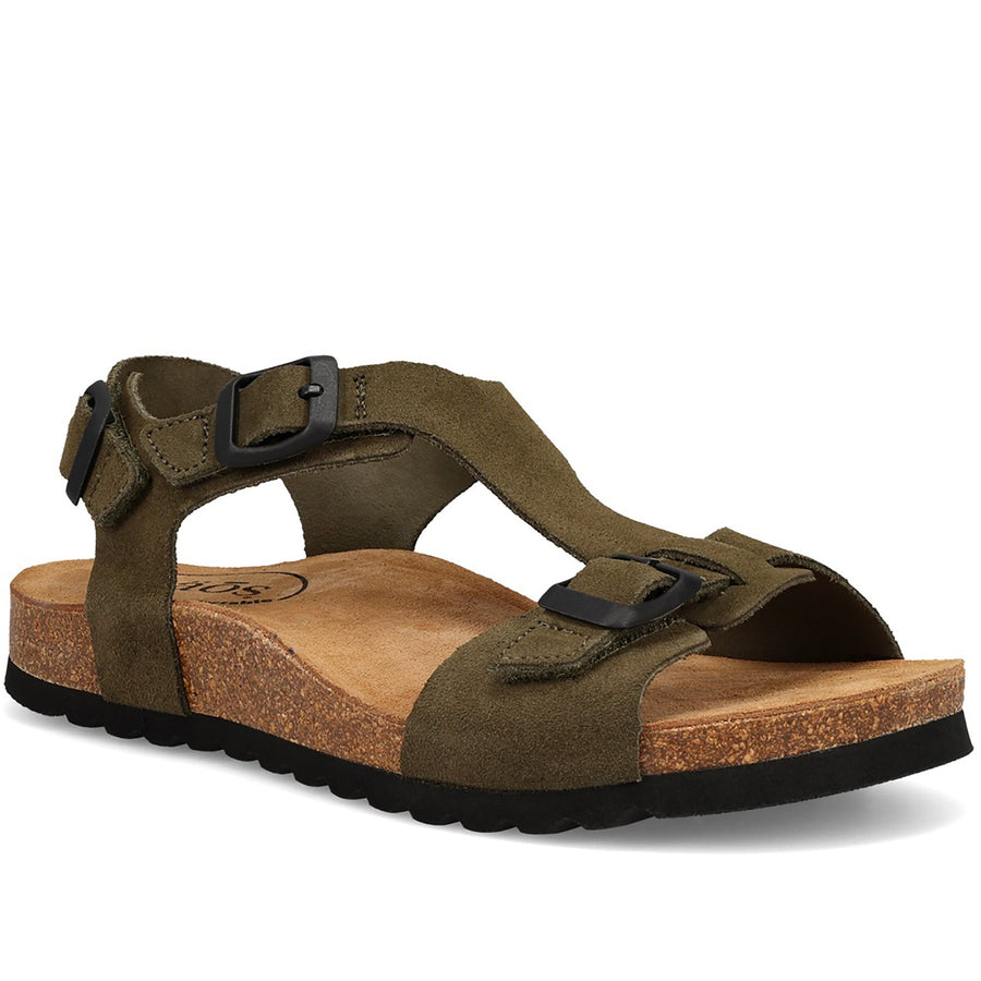 Quarter turn Women's TAOS Footwear style name Mvp in color Olive Suede. Sku: MVP-5524OLVS
