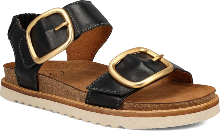 Quarter turn view Women's Taos Footwear style name On The Double in color Black. Sku: OTD-9395BLK