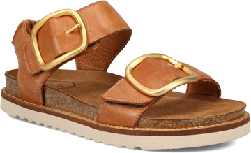 Quarter turn view Women's Taos Footwear style name On The Double in color Caramel. Sku: OTD-9395CARA