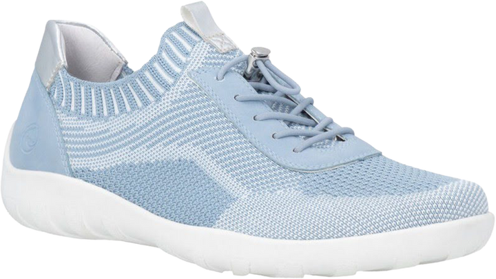 Quarter turn view Women's Remonte Footwear style name Liv 18 in color Adria/ Weiss. Sku: R3518-12