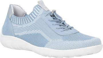 Quarter turn view Women's Remonte Footwear style name Liv 18 in color Adria/ Weiss. Sku: R3518-12