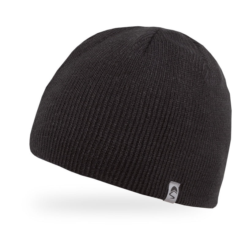 Men's Sunday Hats style name Nightfall Refelective Beanie in color Posiden/black. Sku: S3A90825-PSDN