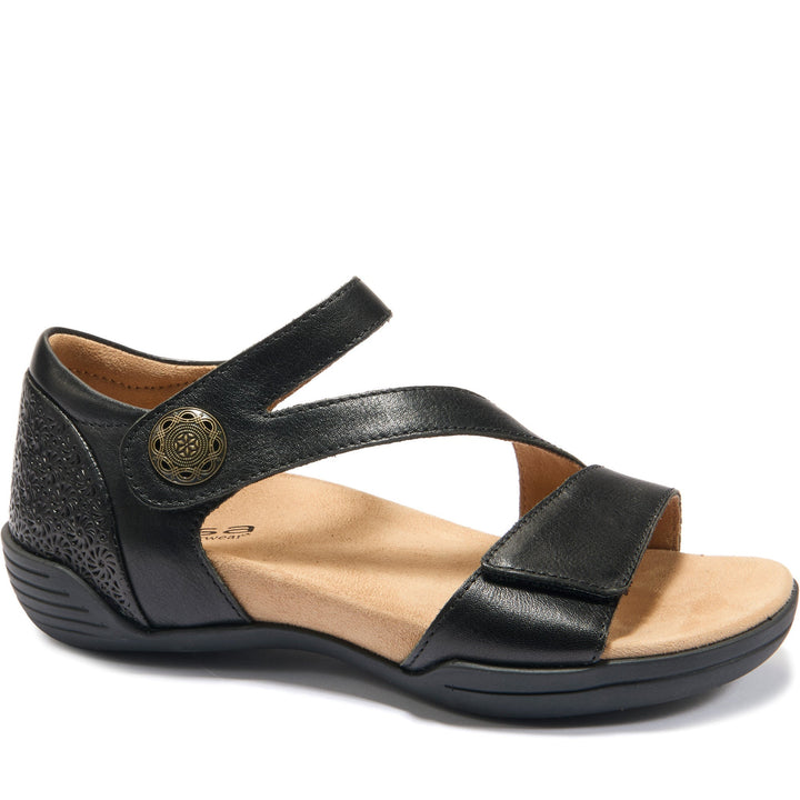 Quarter turn Women's HALS Footwear style name Demi in color Black. Sku: SE02535-01